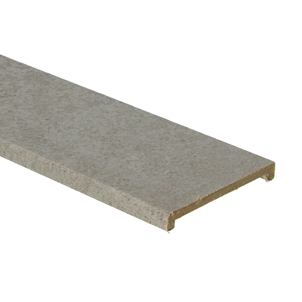 Moulure en U béton gris 8 x 68