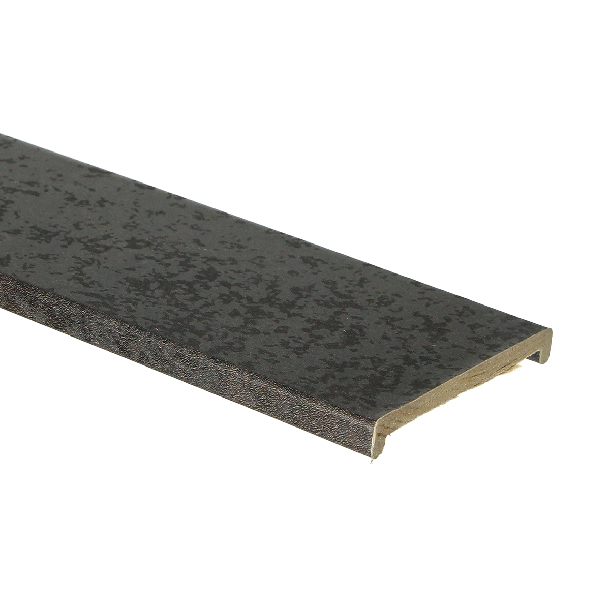 Profil de recouvrement en U 8/68 en acier noir