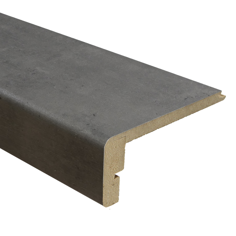 PP marche de sortie 138x13,2cm béton gris PRO