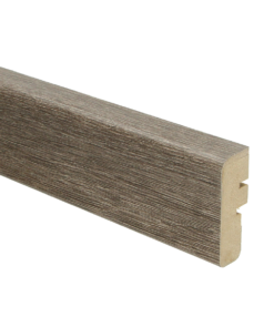 Nez de marche séparé chêne fumé foncé pour profil d'escalier 270x6cm