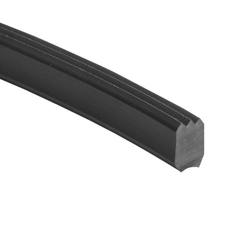 Profil antidérapant pour escalier noir 8x11mm (fraisage en)