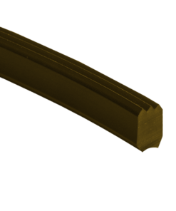 Profil antidérapant pour escalier brun 8x11mm (fraisage en)